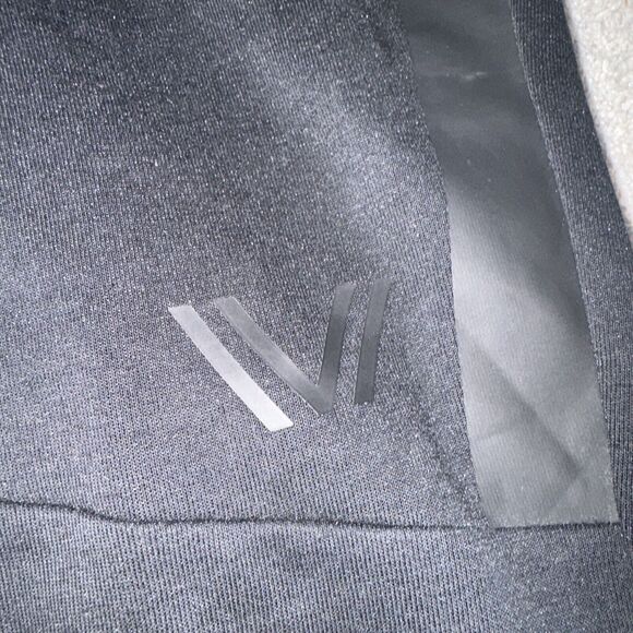 Peak Velocity Tech Fleece Jogger Mens M Black Athletic Tapered Leg Gym Stretch - Picture 2 of 3